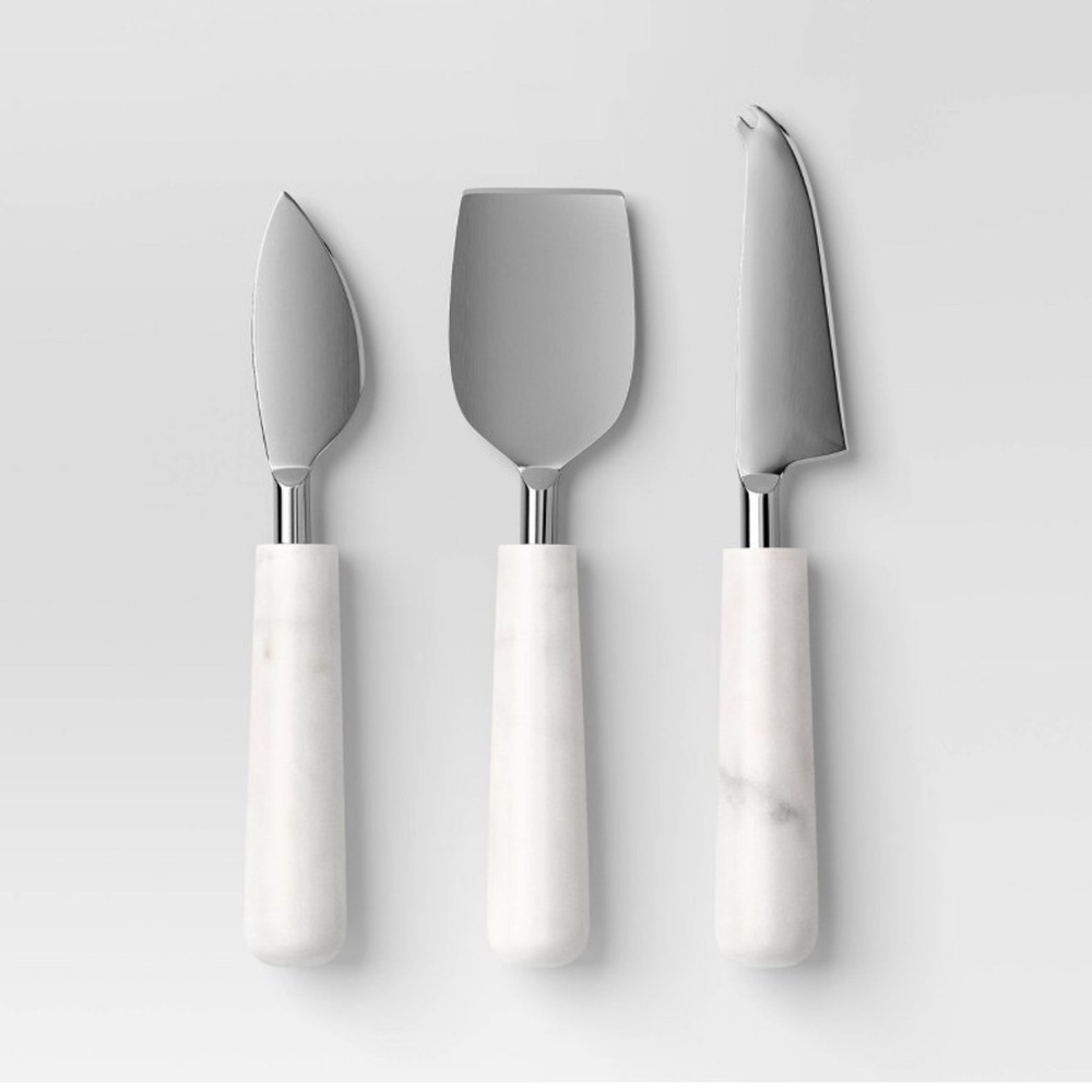 Threshold Marble Handle Cheese Knife Set